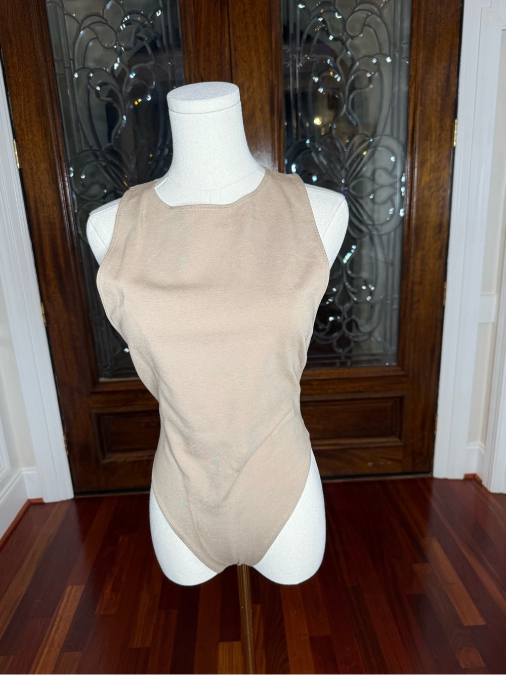 Line by K Nude Racerback Bodysuit | XL | Made in USA
